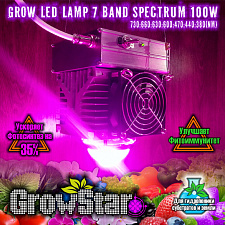 Led светильник Growstar 100W 7 Spectrum